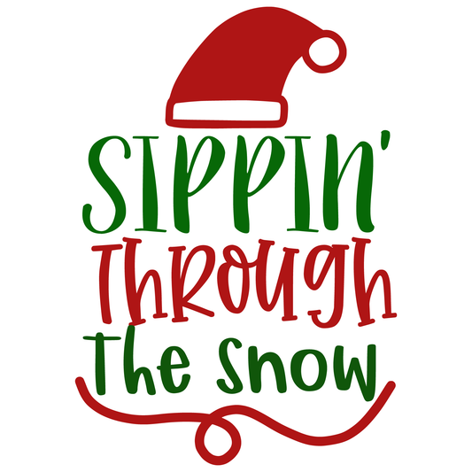 Sippin' Through The Snow Tee (White)