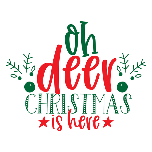 Oh Deer Christmas T-shirt (White)