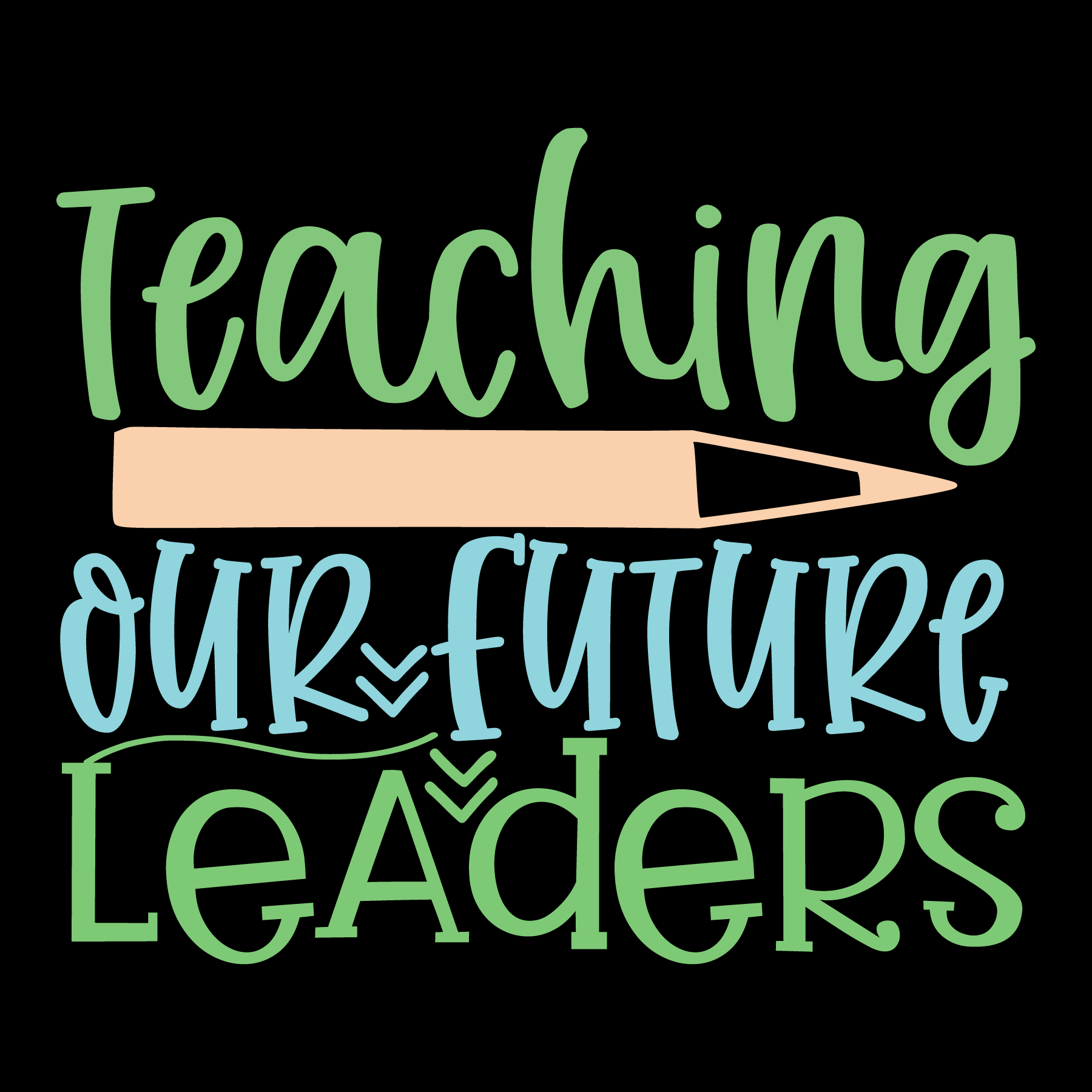 Teaching Future Leaders T-Shirt (Black version)