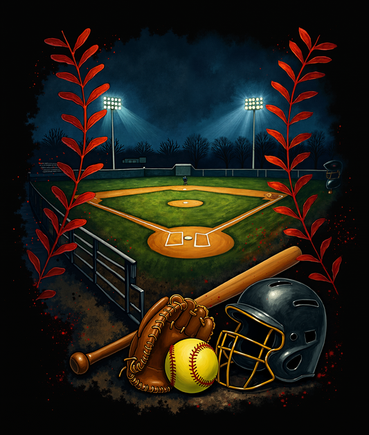 Baseball Field Night Scene