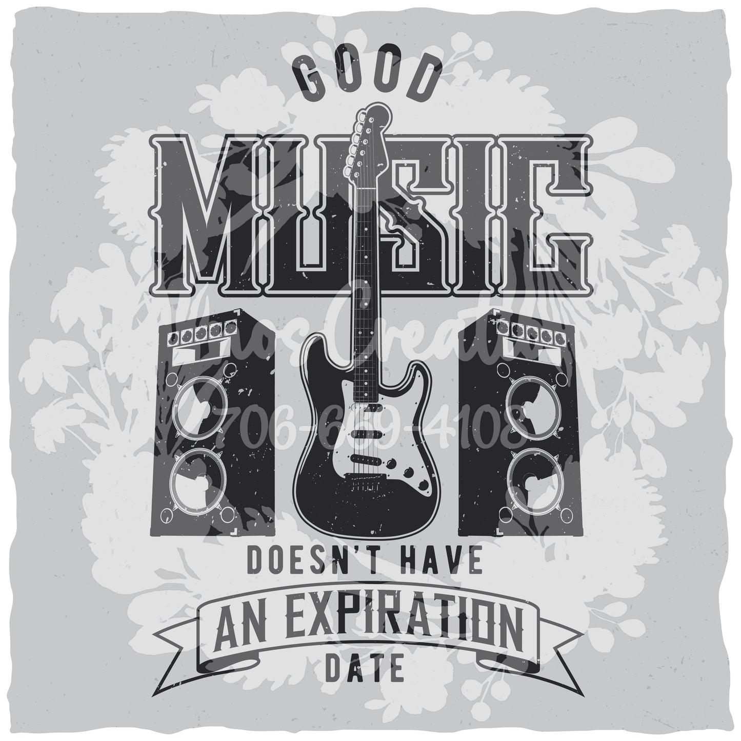 Timeless Music T-shirt (Black) [WM v1 ec09772d]