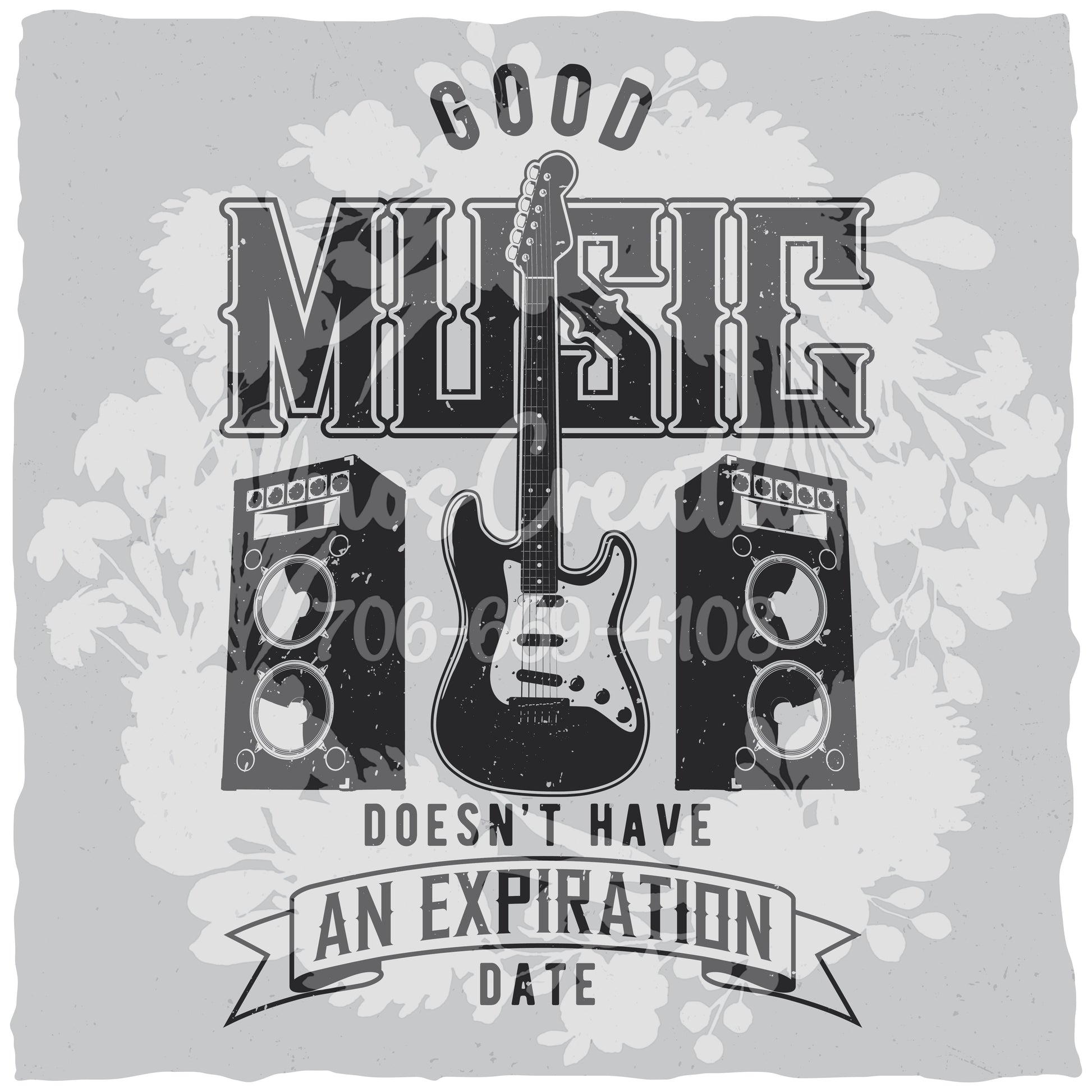 Timeless Music T-shirt (Black) [WM v1 ec09772d]
