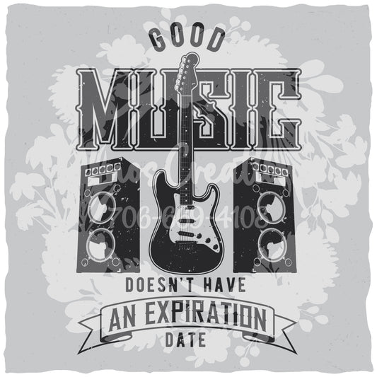 Timeless Music T-shirt (Black) [WM v1 ec09772d]
