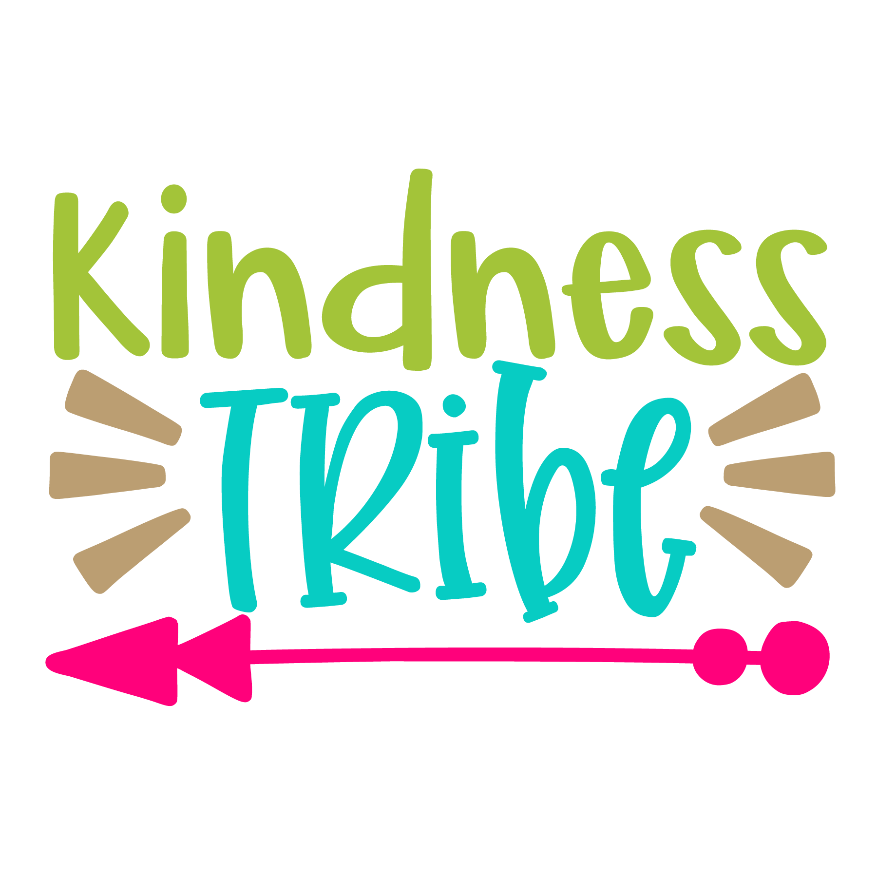 Kindness Tribe Graphic Tee (White)