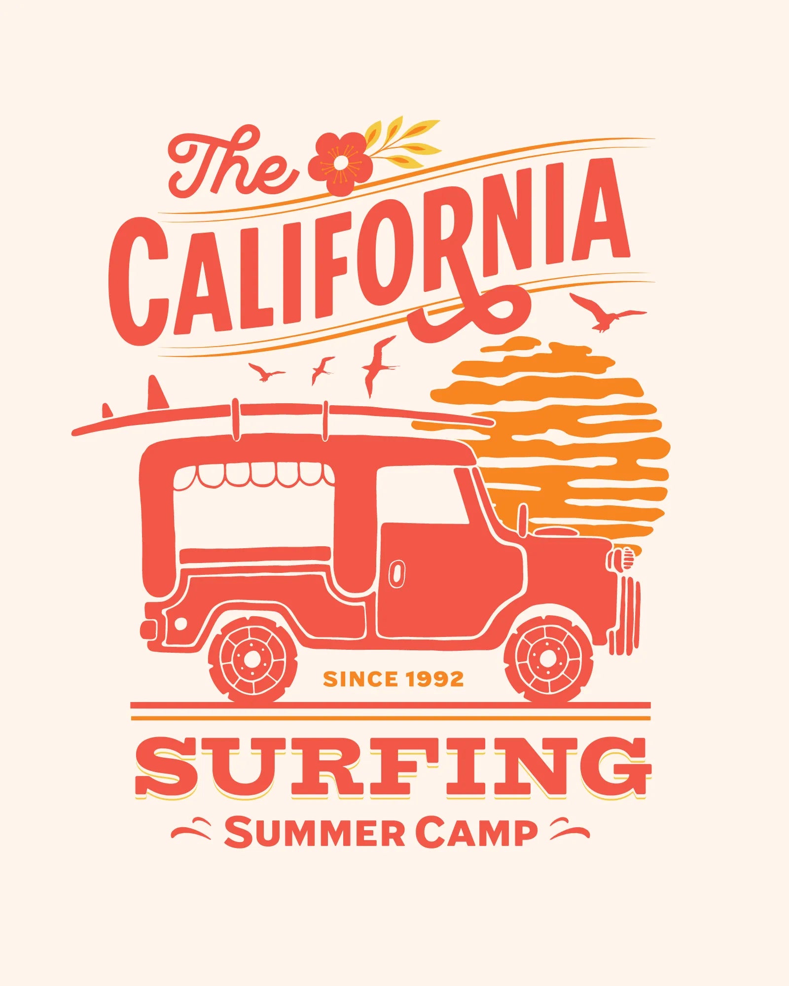 California Surfing Summer Camp Tee