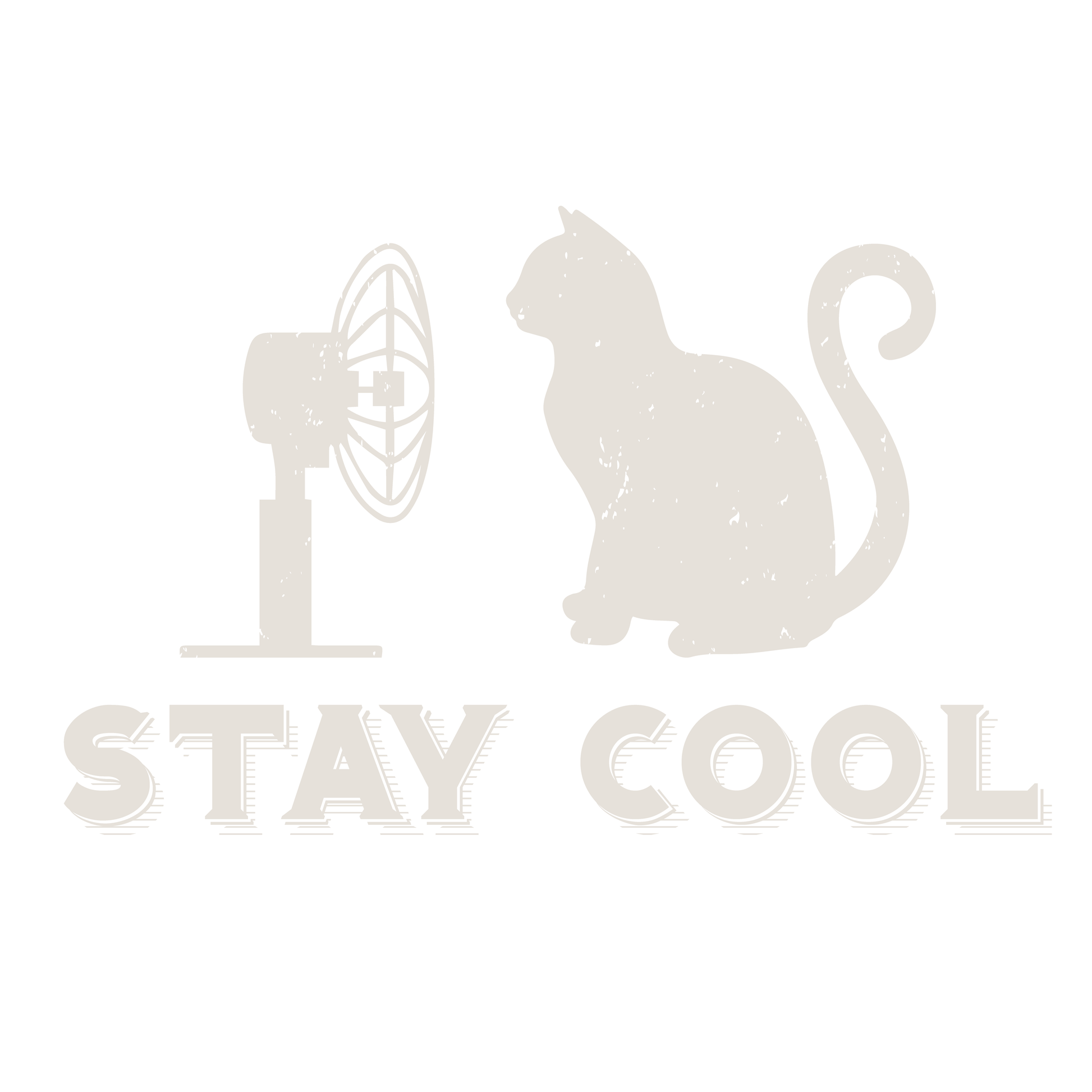 Stay Cool Cat T-shirt (White)