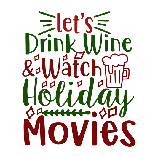 Holiday Movie Night T-shirt (White)