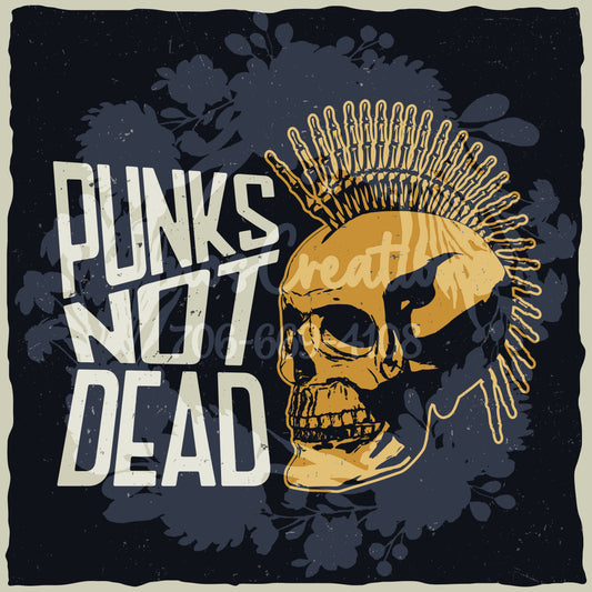 Punk Skull Graphic Tee (Black) [WM v1 f972bea4] [WM v1 963f7d69]