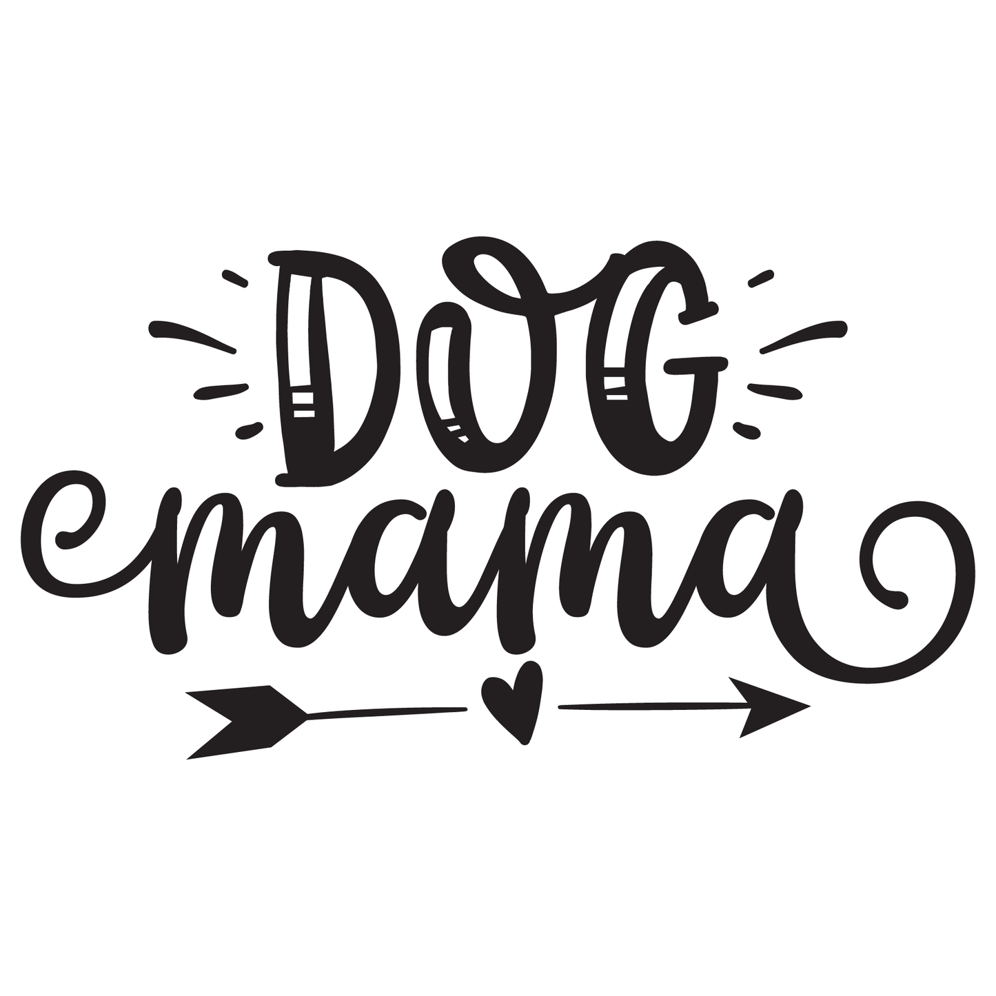 Dog Mama Graphic Tee (White)