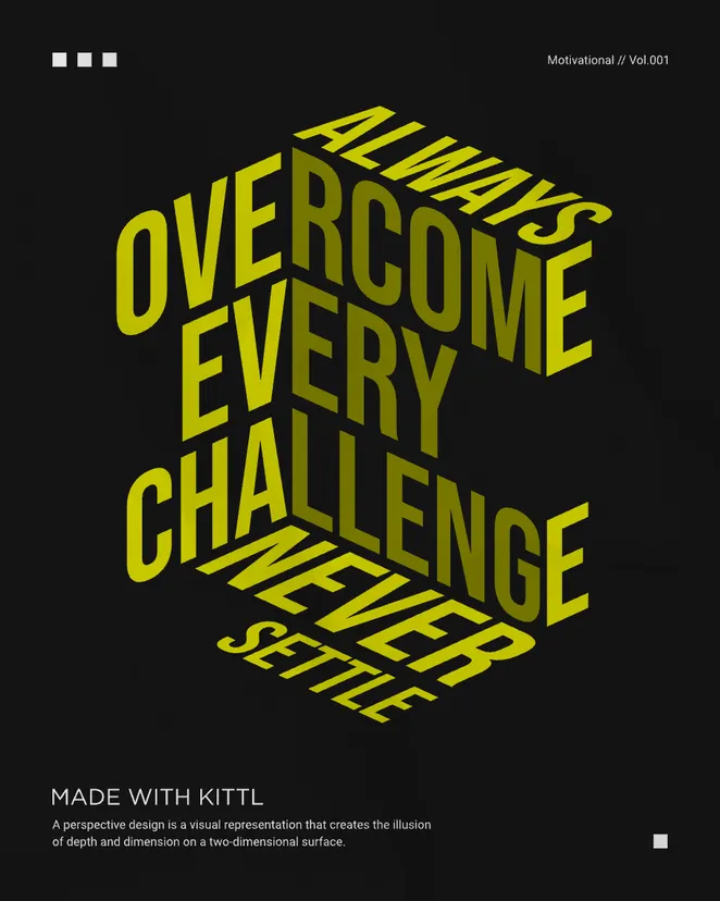 Motivational Challenge Overcome Tee