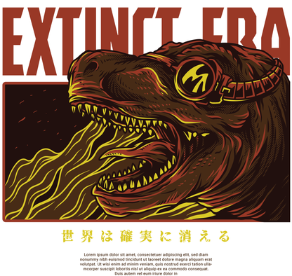 Dinosaur Graphic T-shirt (White)