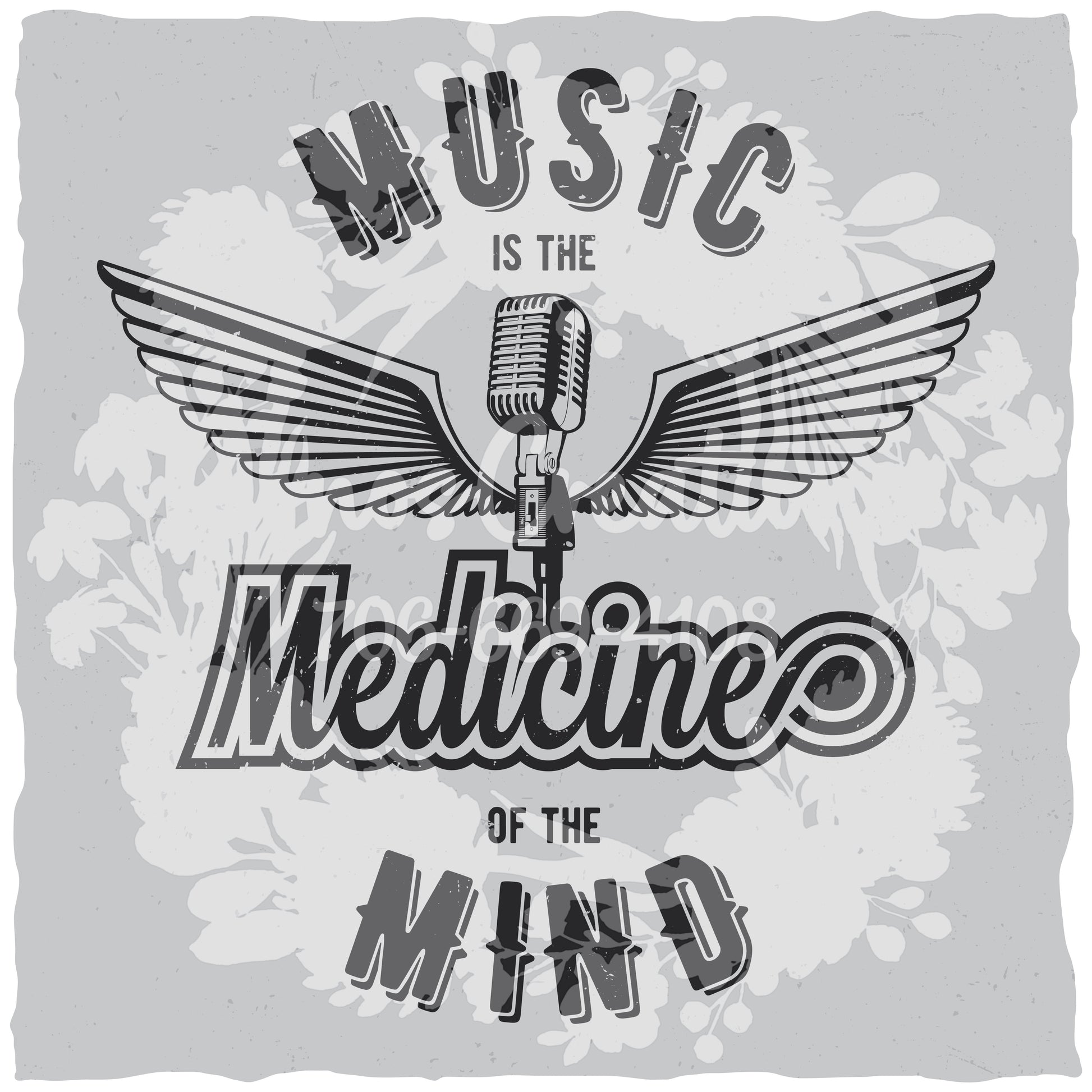 Music Is The Medicine T-shirt (Black) [WM v1 92769508] [WM v1 a4d87ad8]