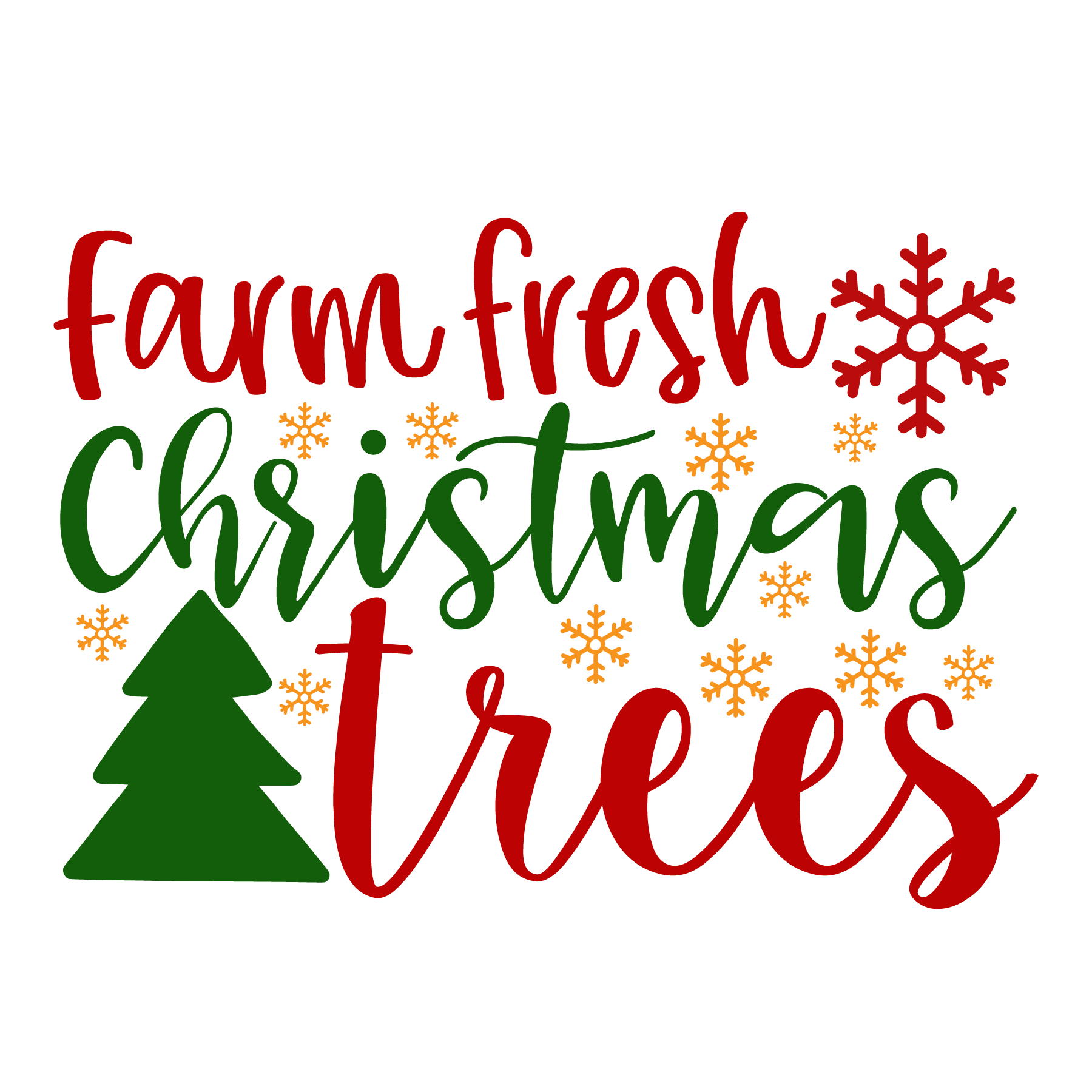 Farm Fresh Christmas Trees Tee (White)