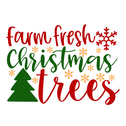 Farm Fresh Christmas Trees Tee (White)
