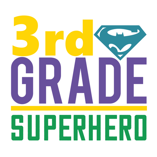 3rd Grade Superhero- Tee (White)