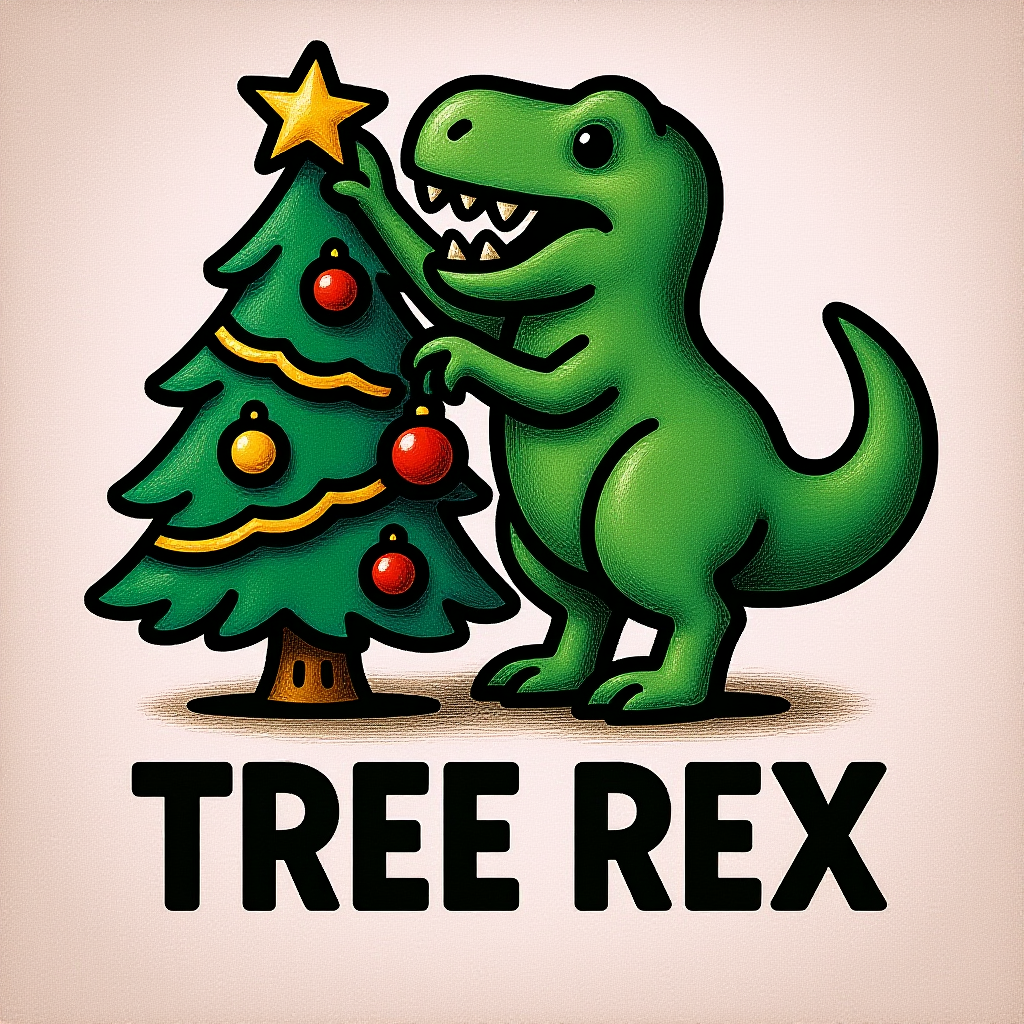 Dinosaur Christmas Tree Design