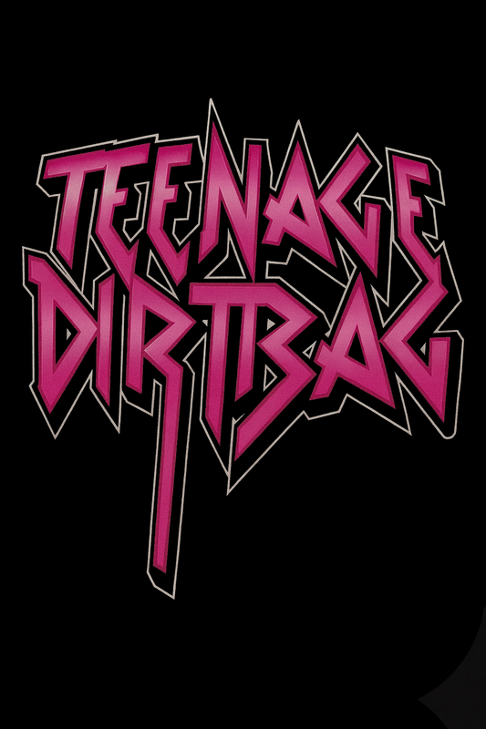 Teenage Dirtbag Metal Lettering Tee (Black)