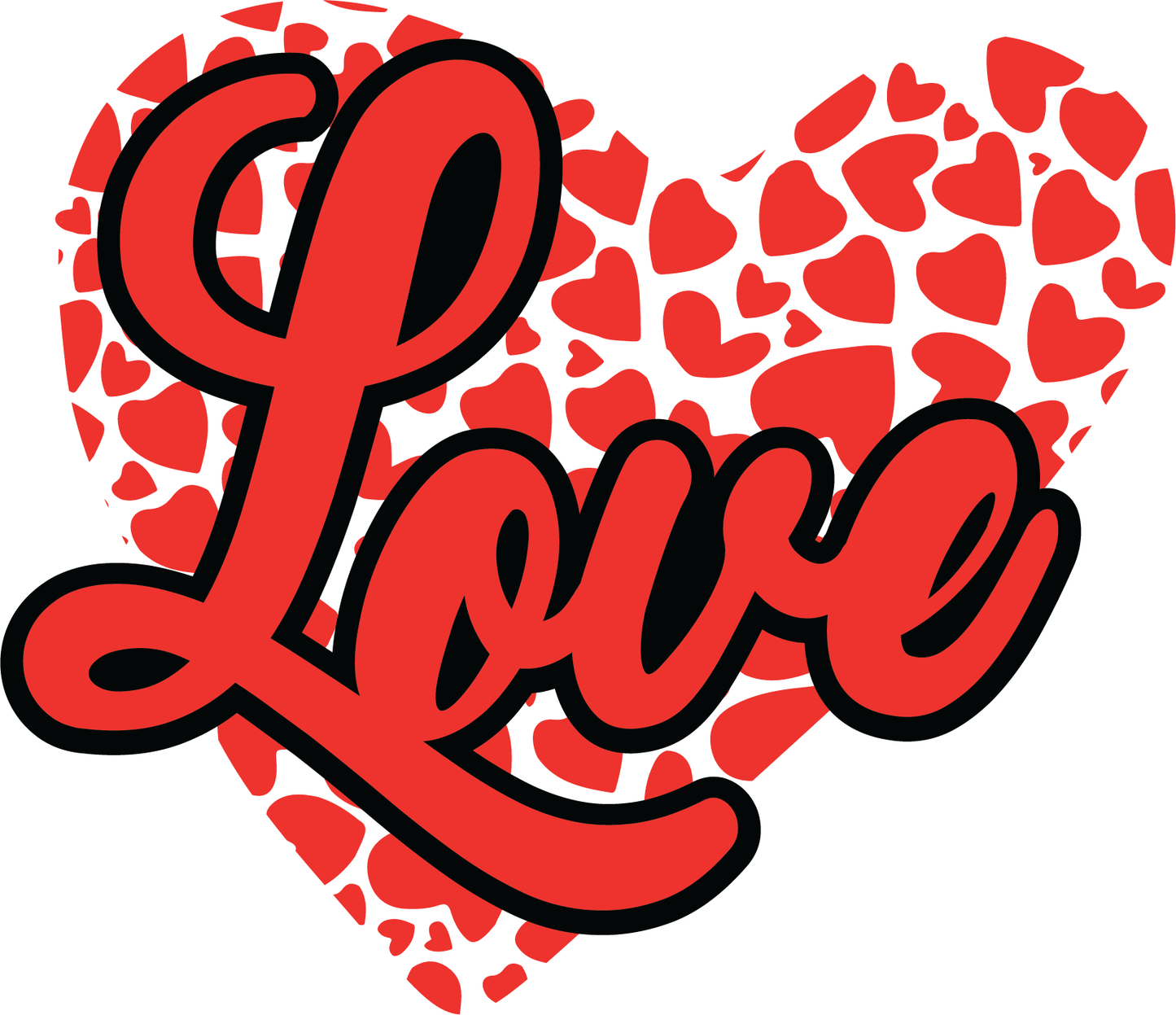 Heartfelt Love Graphic Tee (White)