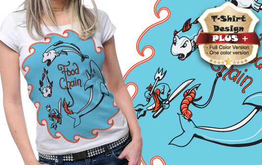 Food Chain Graphic Tee (Black)