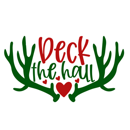 Festive Antler Holiday T-shirt (White)