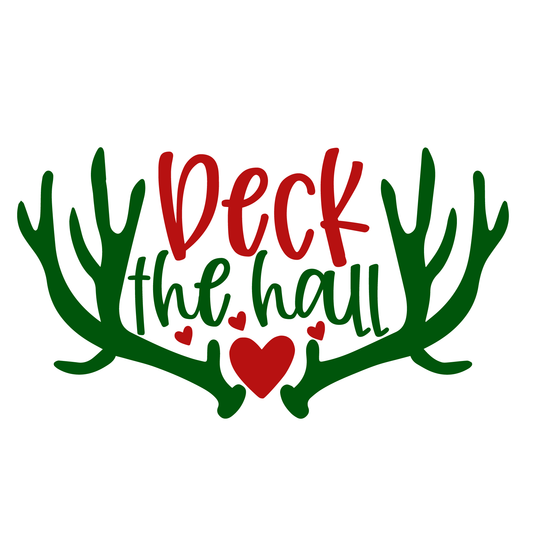 Festive Antler Holiday T-shirt (White)