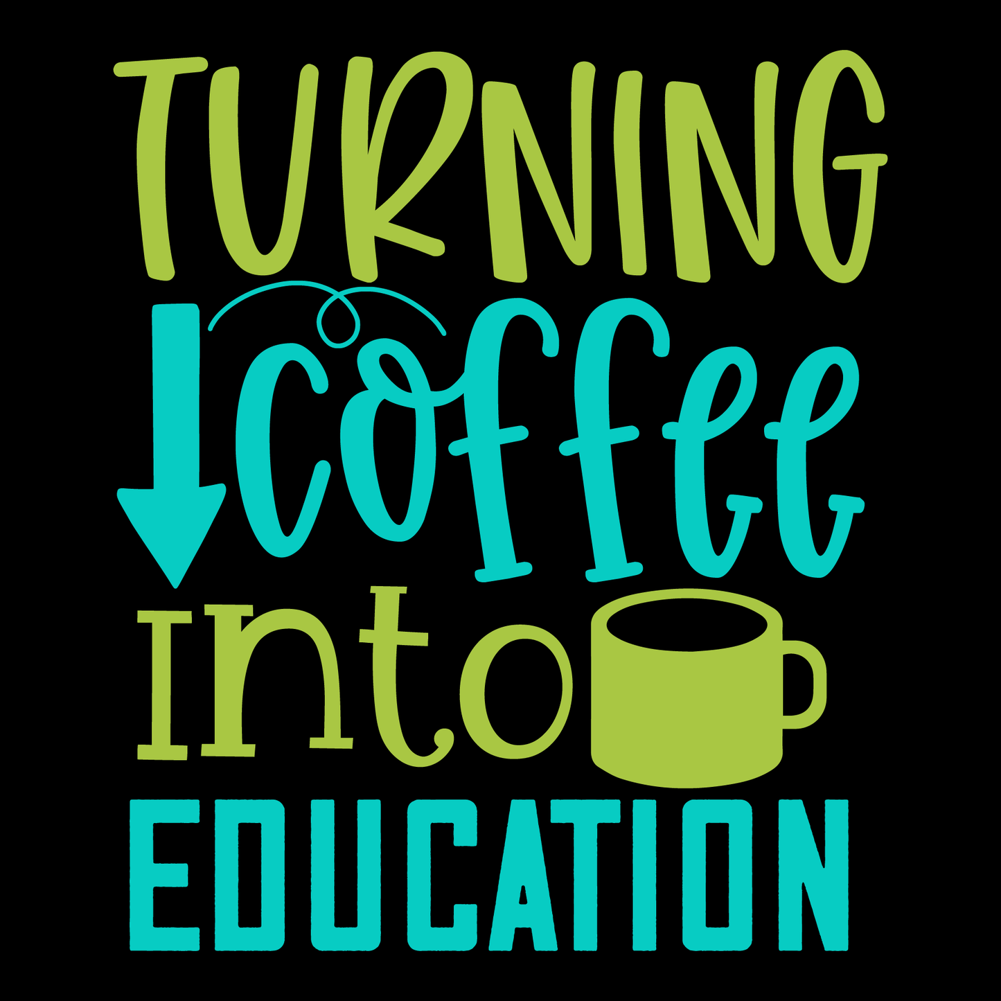 Coffee Education T-Shirt (Black version)