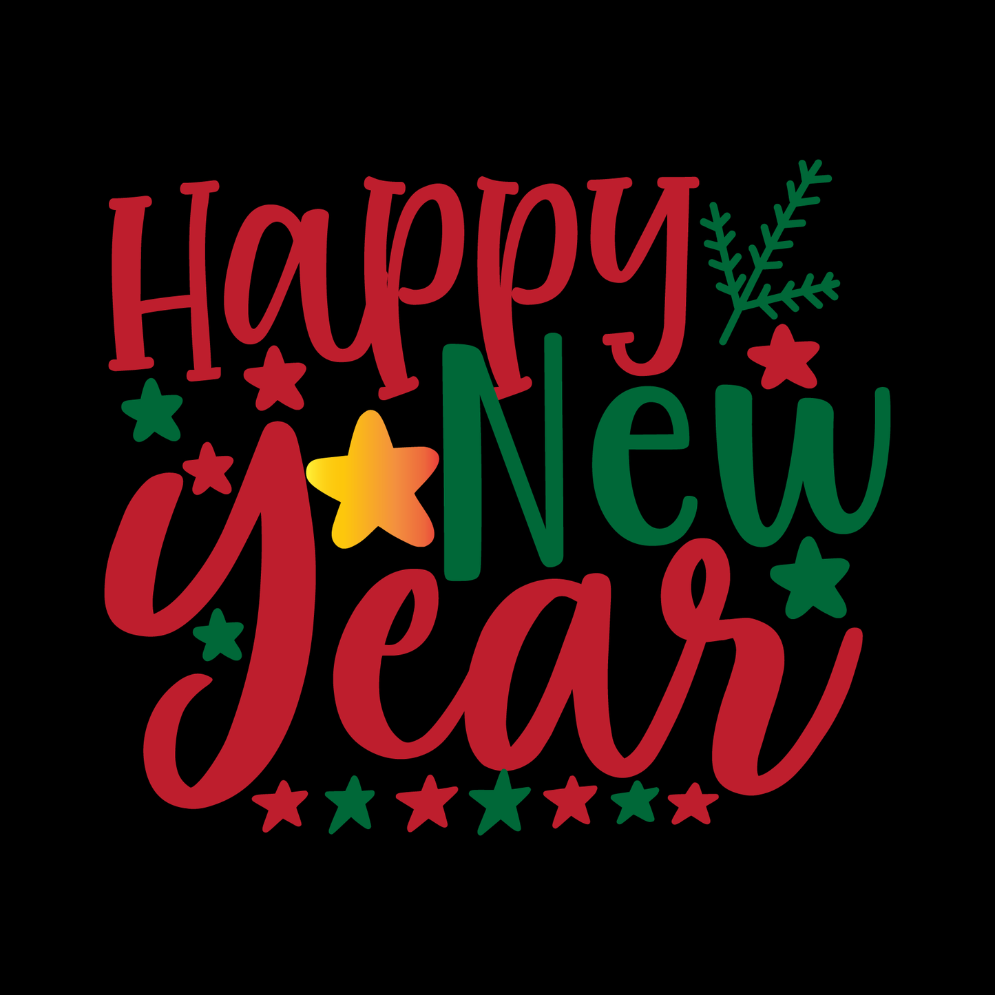 Festive New Year Celebration Tee (White)