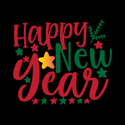 Festive New Year Celebration Tee (White)