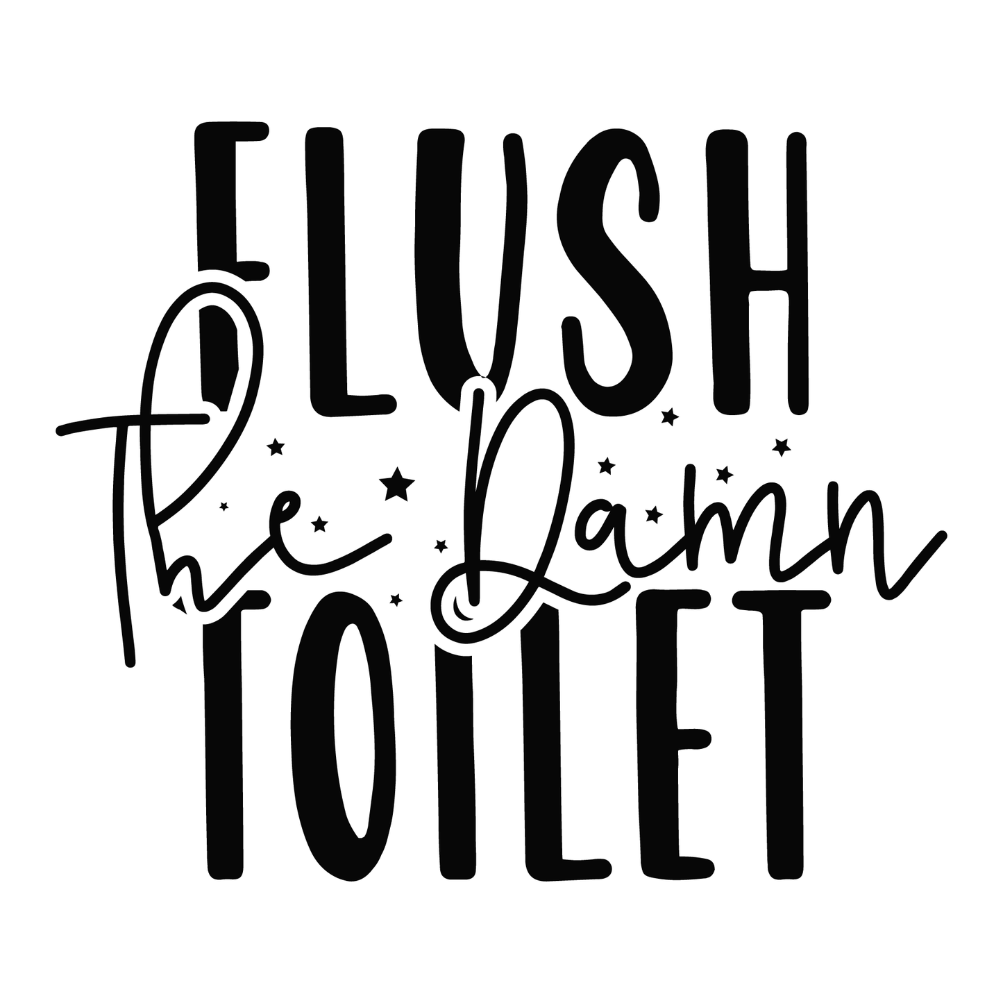 Flush The Toilet T-shirt (White)
