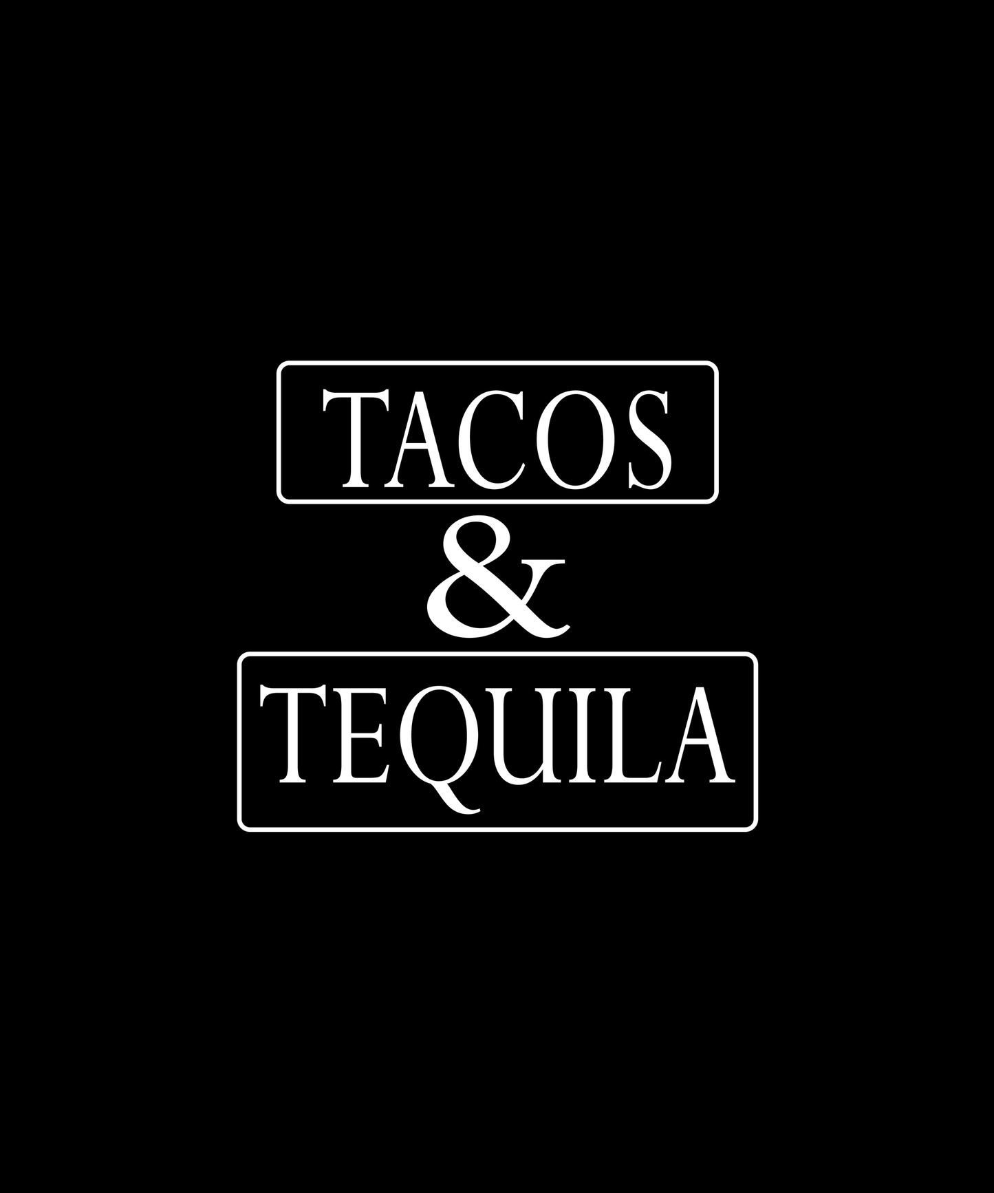 Tacos And Tequila T-shirt (Black)