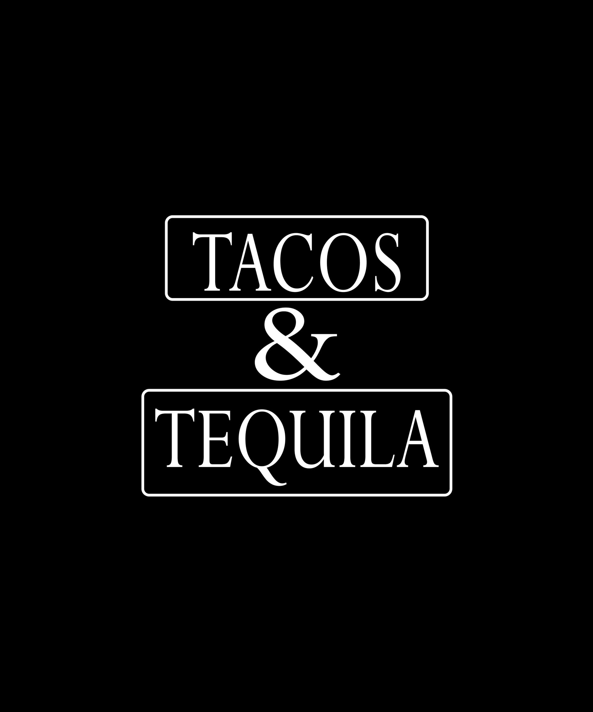 Tacos And Tequila T-shirt (Black)