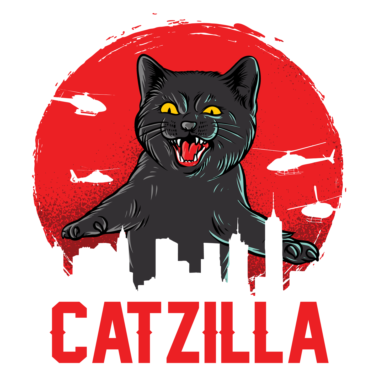 Catzilla Graphic T-shirt (White)