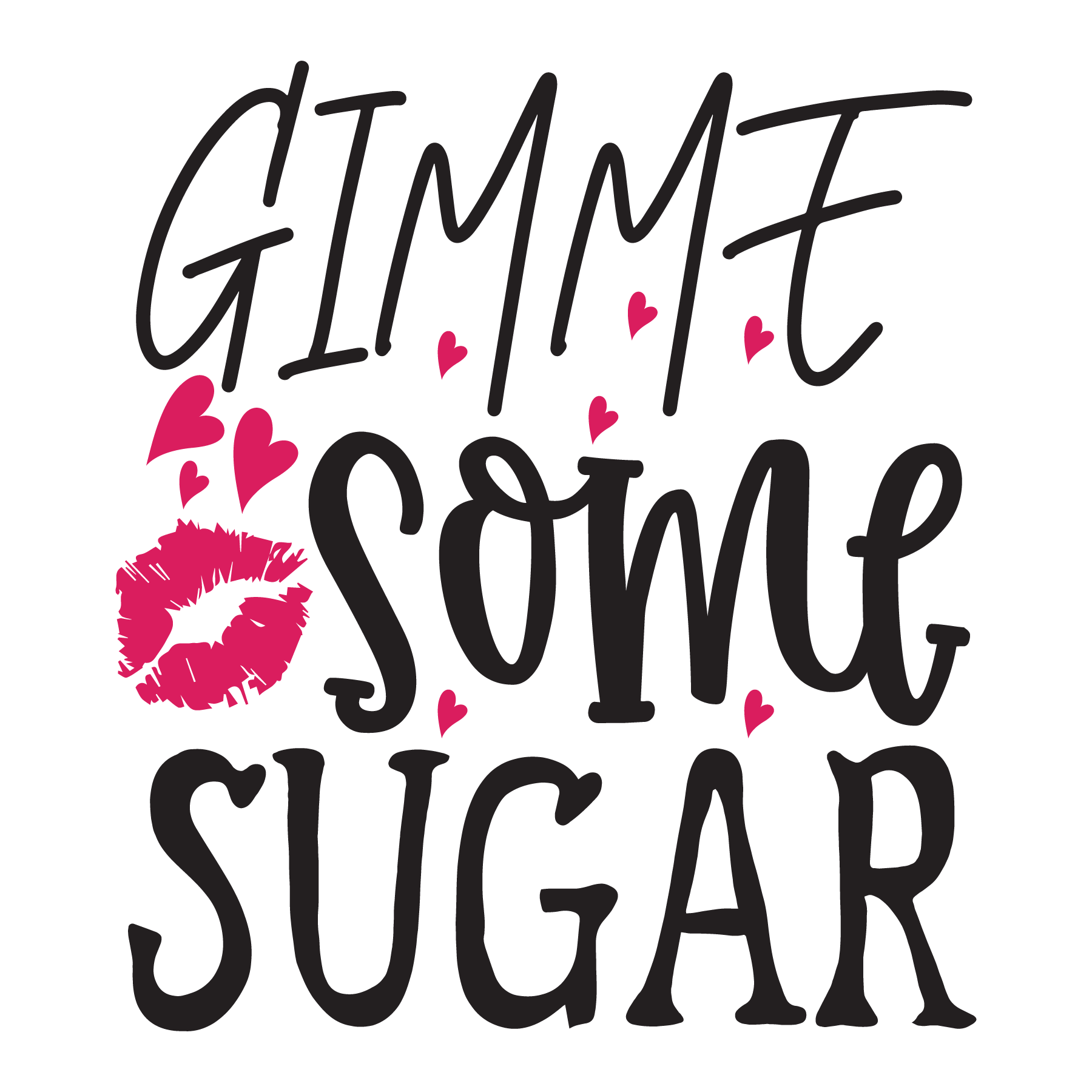 Gimme Some Sugar- Tee (White)
