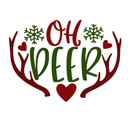 Oh Deer Holiday T-shirt (White)
