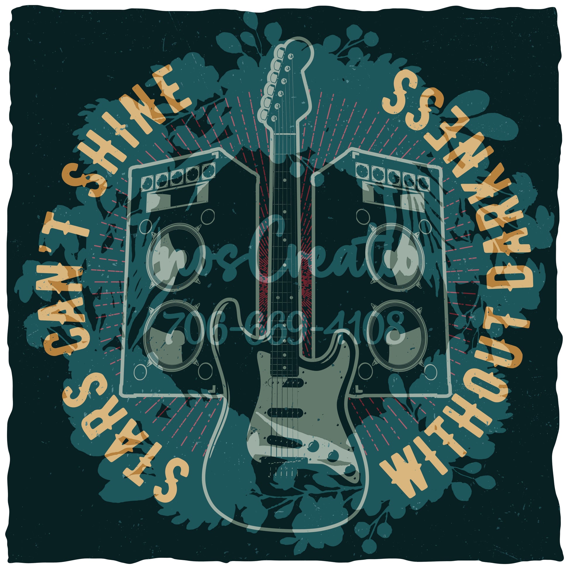 Guitar And Speakers Graphic Tee (Black) [WM v1 2b1bf329] [WM v1 2b1bf329] [WM v1 74a6e283]