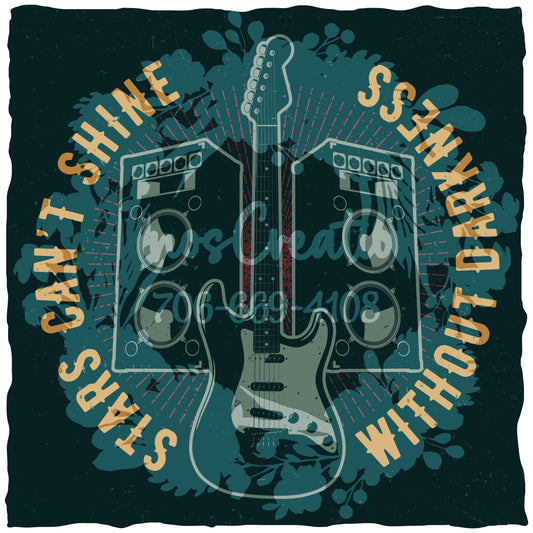 Guitar And Speakers Graphic Tee (Black) [WM v1 2b1bf329] [WM v1 2b1bf329] [WM v1 74a6e283]