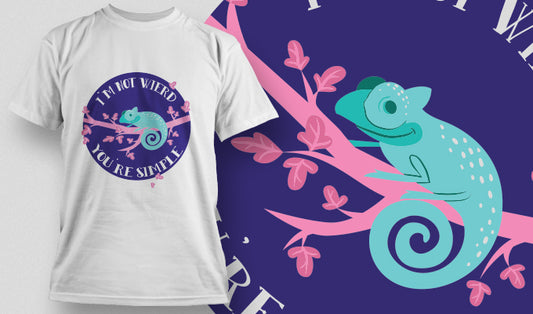 Charming Chameleon Graphic Tee (White)