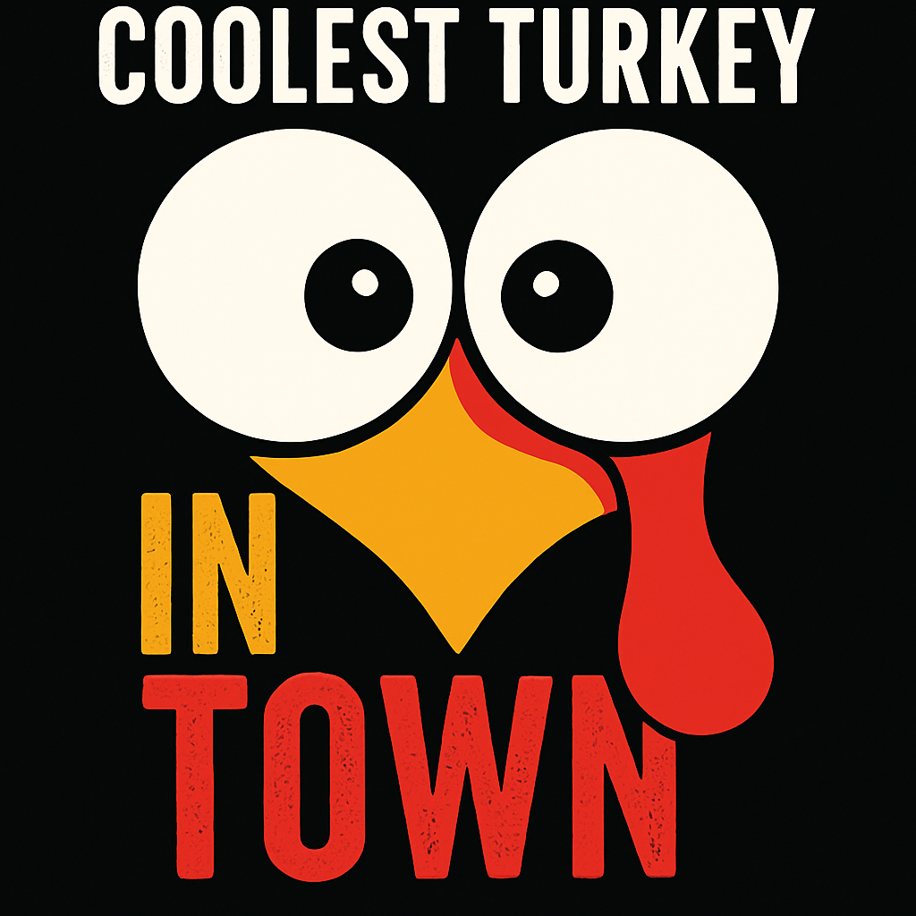 Coolest Turkey Graphic Tee (White)