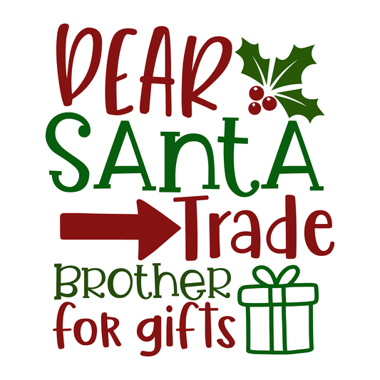 Dear Santa Trade Gifts T-shirt (White)