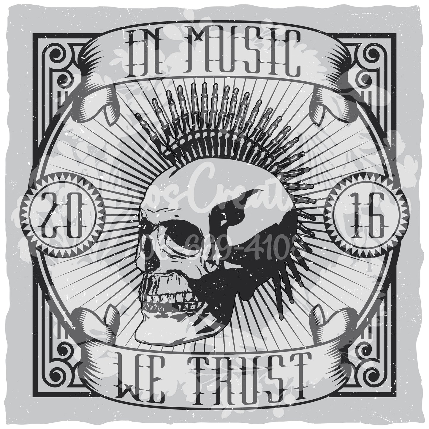 Music Trust Skull Graphic Tee (Black) [WM v1 92769508] [WM v1 eeeee082]