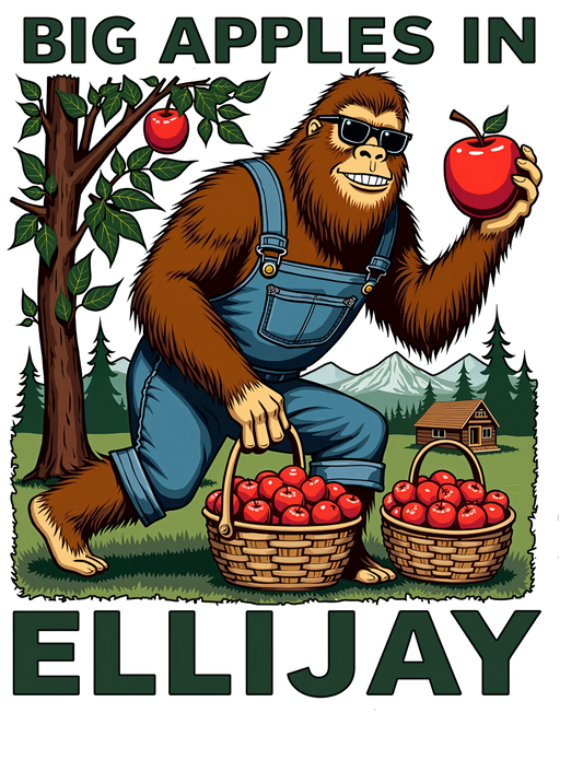 Big Apples in Ellijay — Tee (Red)