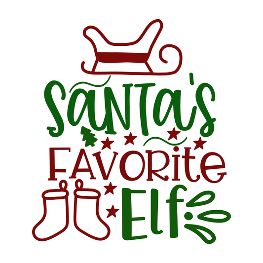 Santa's Favorite Elf T-shirt (White)