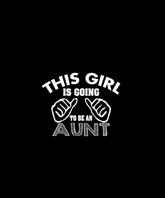 Aunt Announcement T-shirt (Black)