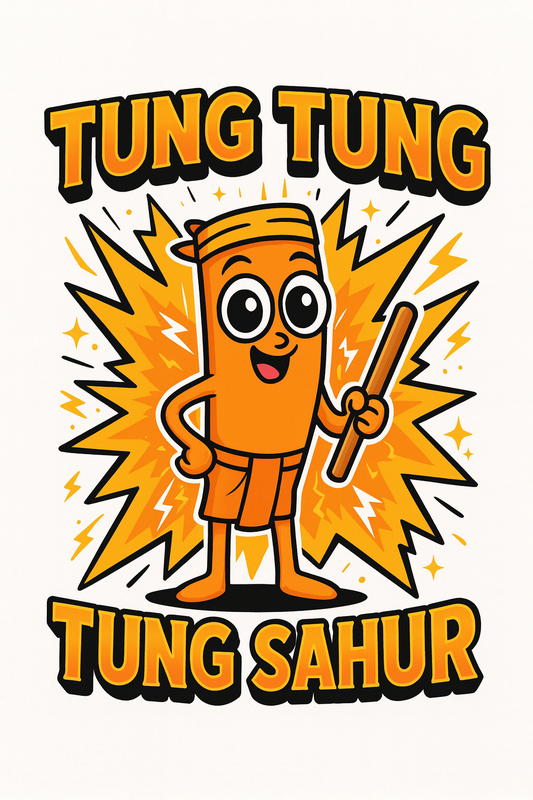 Italian Brainrot — Tung Tung Tung Sahur — Tee (White)