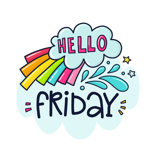 Hello Friday Graphic Tee (White)