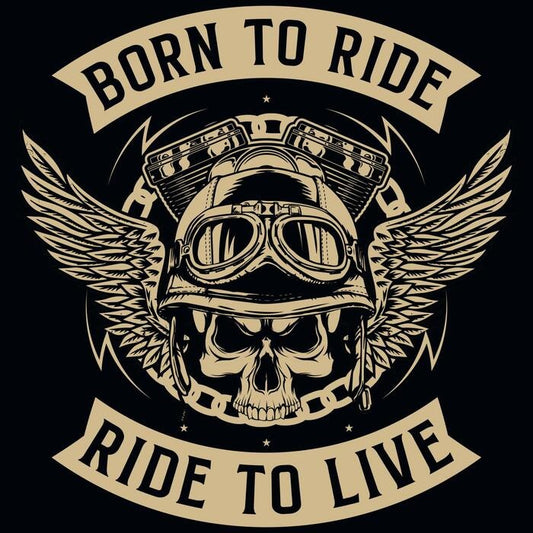 Born To Ride T-shirt (White)
