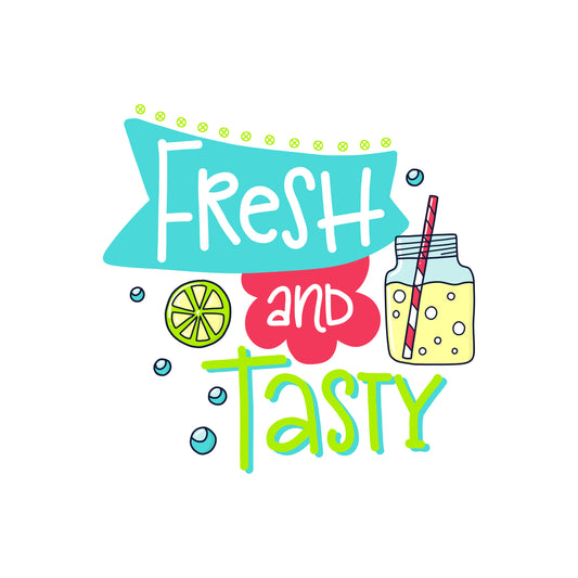 Fresh And Tasty Beverage Tee (White)