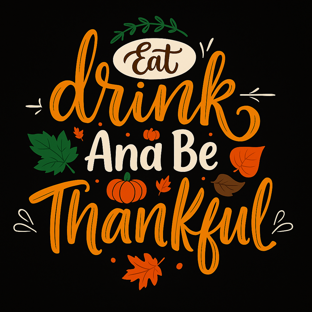 Thankful Harvest T-shirt (Black)