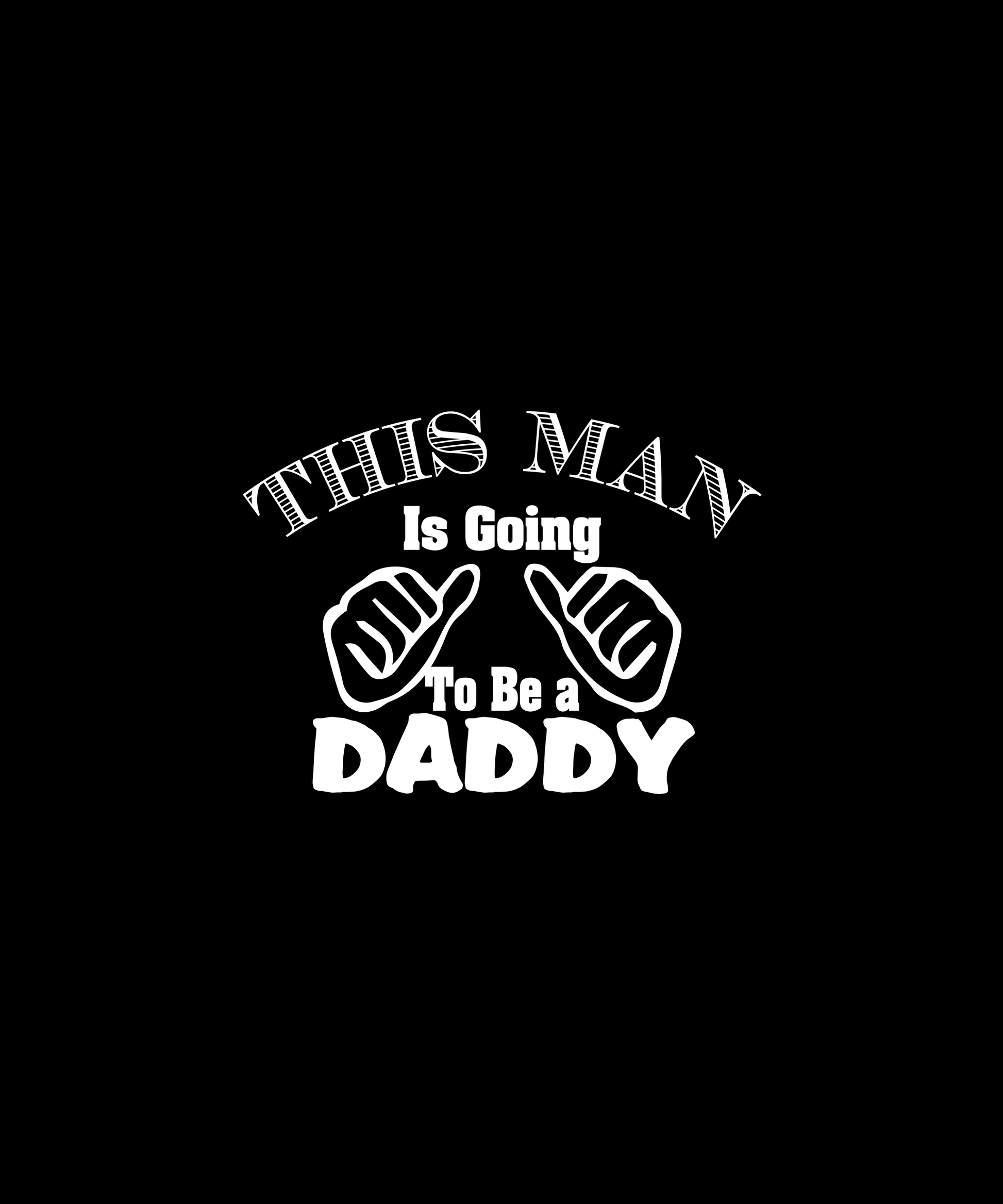 Exciting Daddy Announcement T-shirt (Black)