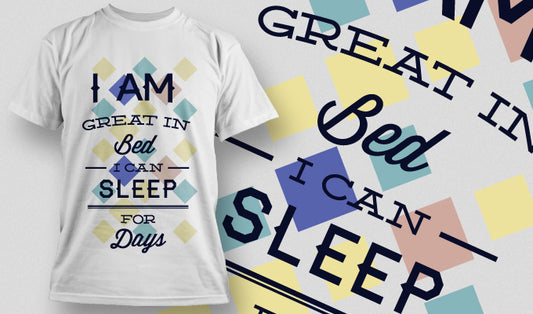 Great In Bed Sleep T-shirt (Black)